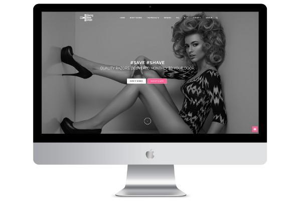 web design london shaving screenshot