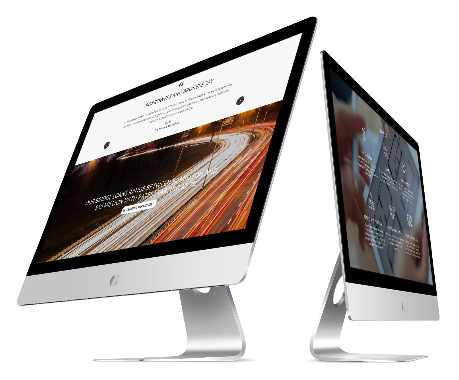 responsive corporate real estate web design