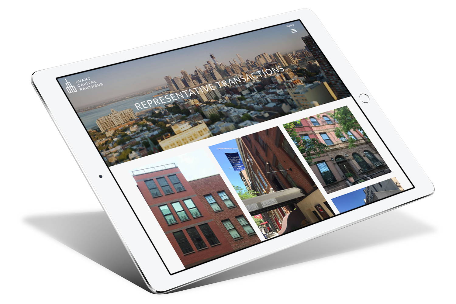 corporate real estate web design