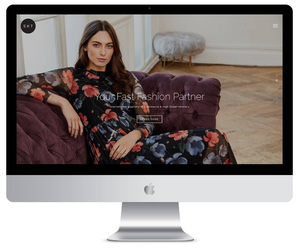 wordpress development project fashion on imac