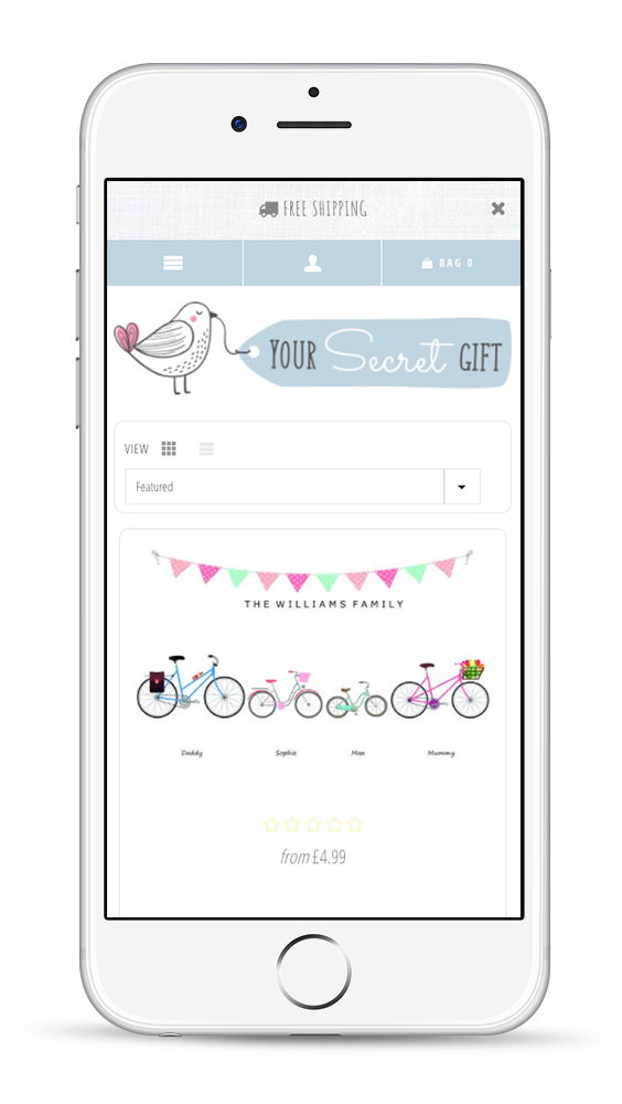 shopify plus developers IPHONE_FRONT_2_YOURSECRETGIFT