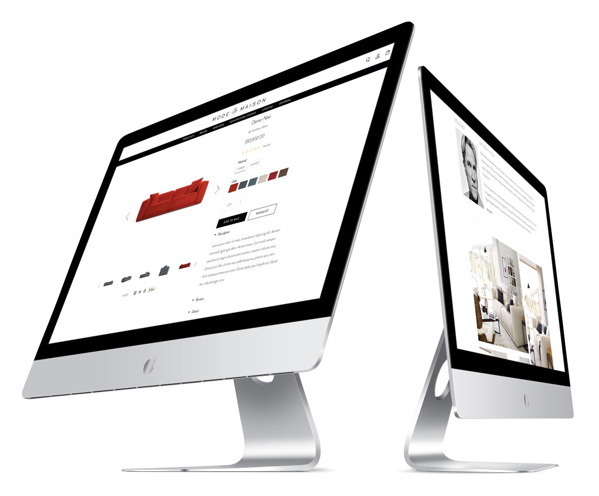 shopify theme for furniture store screenshot