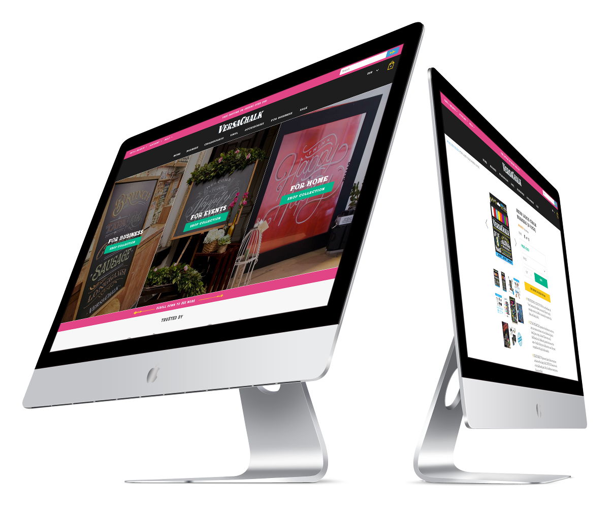 shopify theme for stationary company screenshot