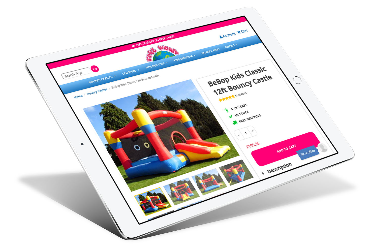 shopify theme for toy shop screenshot