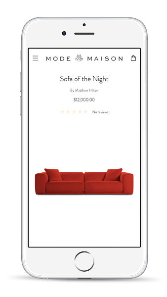 shopify theme for furniture store screenshot