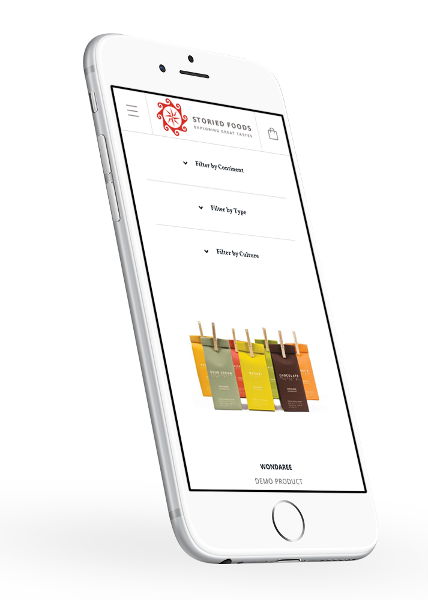 shopify theme for food company screenshots