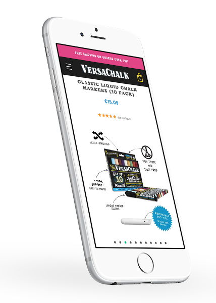 shopify theme for stationary company screenshot