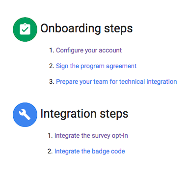 onboarding steps for Google reviews Shopify integration