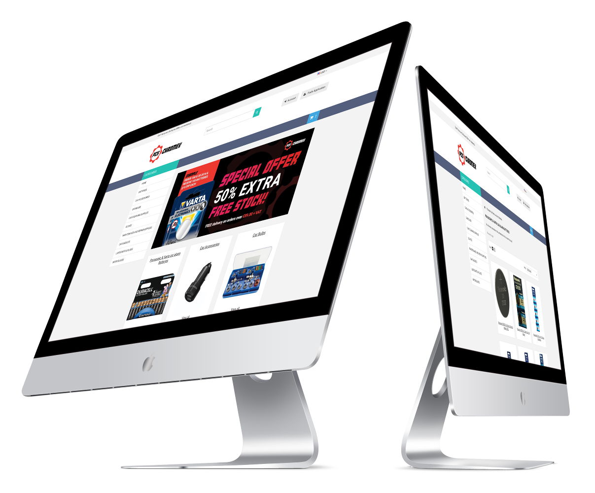 Shopify Design & Development for spare part website screenshot