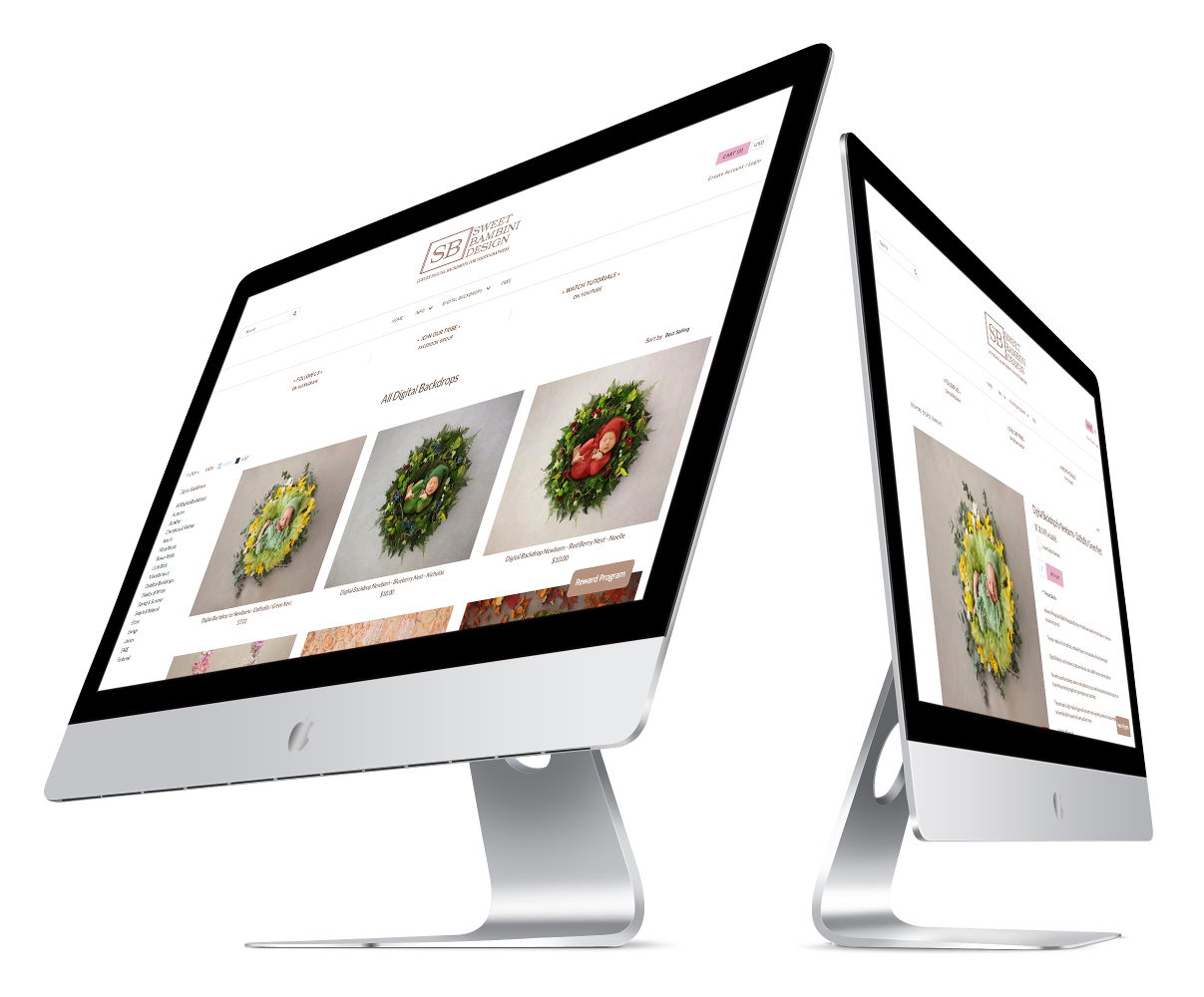 Shopify Design & Development for photographer screenshot