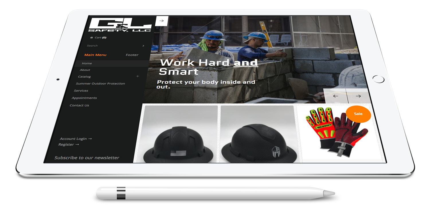 Shopify Design & Development for safety website screenshot