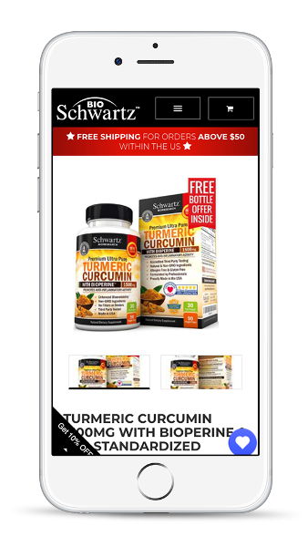 Shopify Design & Development for supplement website screenshot