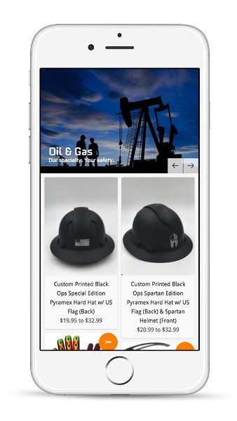 Shopify Design & Development for safety website screenshot