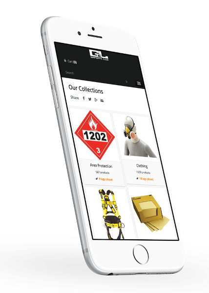 Shopify Design & Development for safety website screenshot