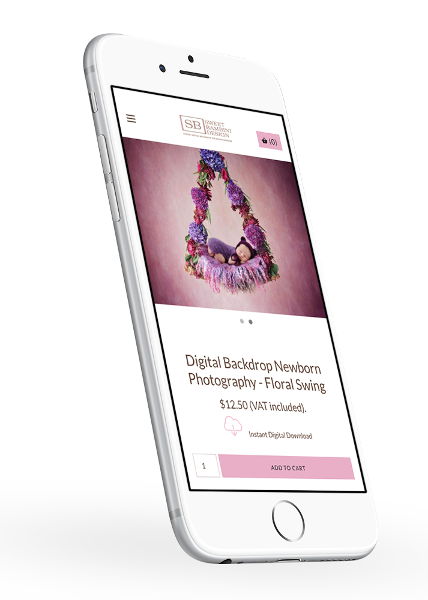 Shopify Design & Development for photographer screenshot