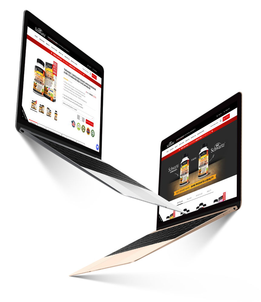 Shopify Design & Development for supplement website screenshot