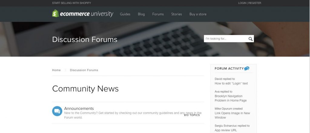 shopify forums