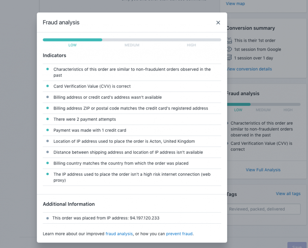 SHOPIFY FRAUD ANALYSIS