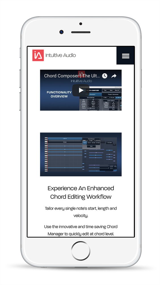 shopify development intuitive audio screenshot