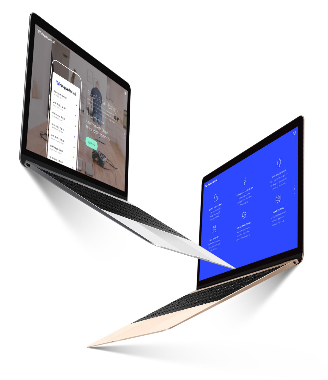 shopify email hosting screenshot