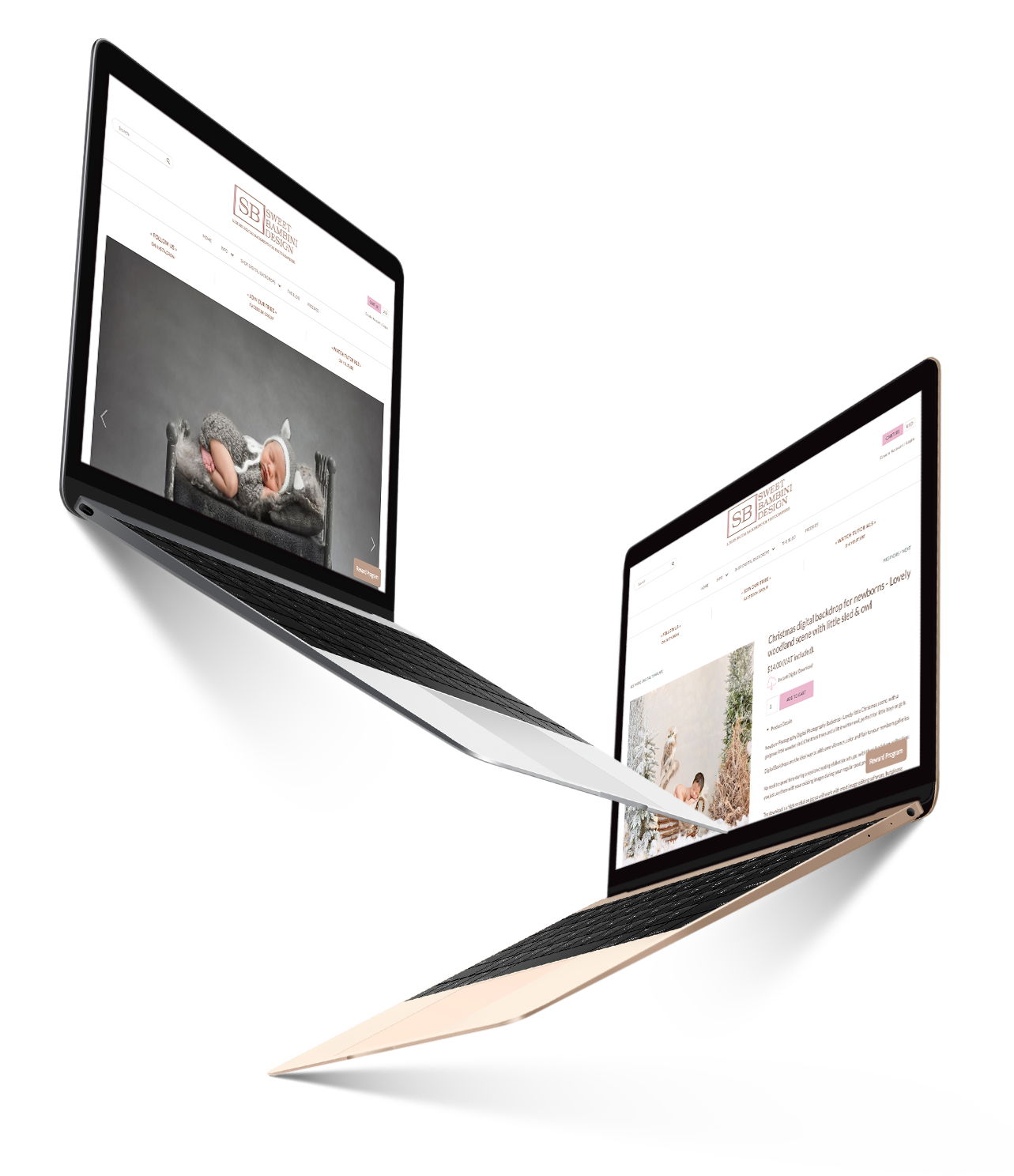 shopify development downloadable screenshot baby