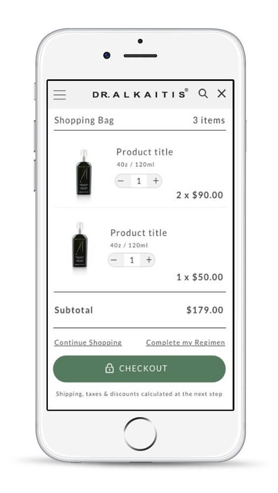 shopify skincare theme design mockups
