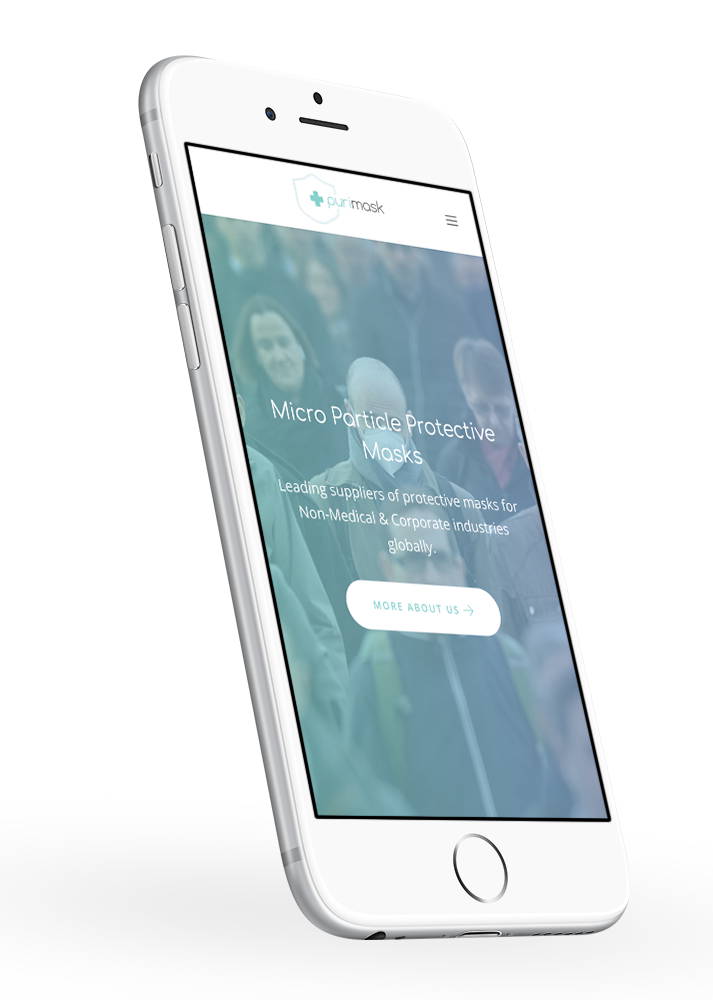 shopify design for mask website