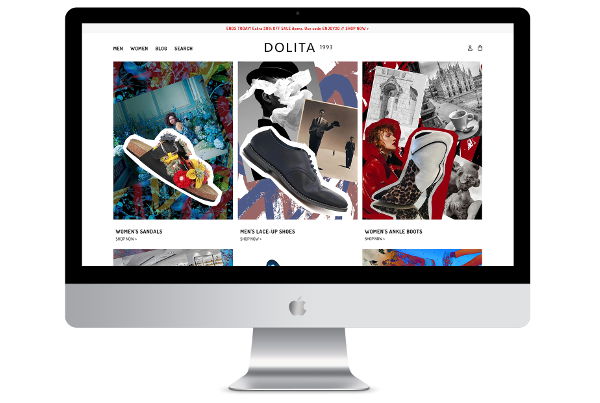 Shopify Design & Development of Bespoke Theme – Dolita Shoes